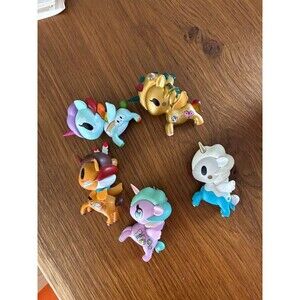 5x Tokidoki Unicorno Figure Latte Butterfly Flowers Gemma Timber Pixie